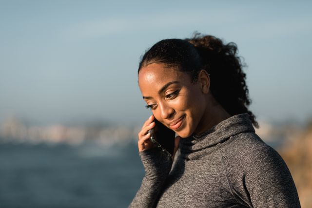a person talking on the phone